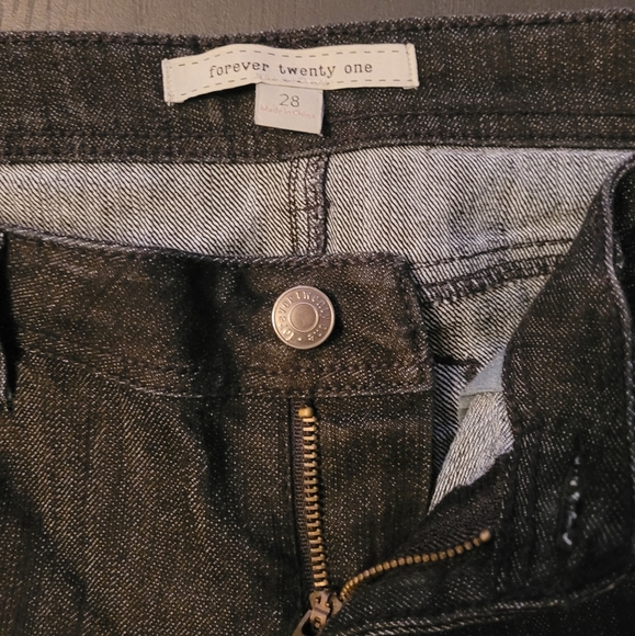 Forever 21 dark wash jeans size 28 - Picture 3 of 3